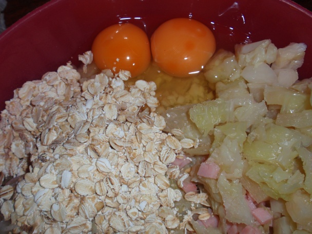 Kelové fašírky so salámou a ovsenými vločkami - obrázok 2