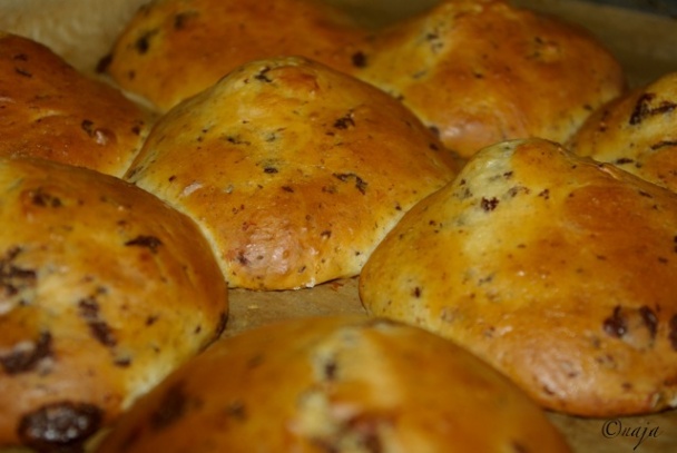 Sladké tvarohové buchtičky s čokoládou - obrázok 4