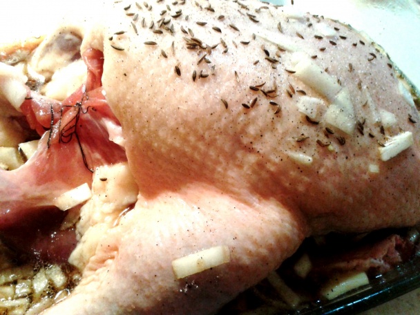 Pečená kačica na pive s viedenskou knedľou (fotorecept) - obrázok 1