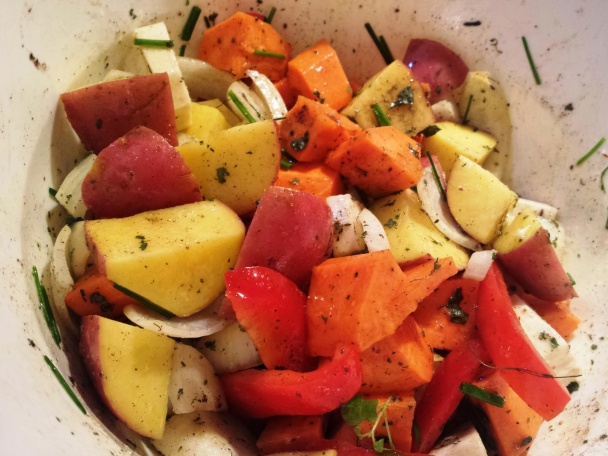 Plnené kuracie prsia s pečenou zeleninou (fotorecept) - obrázok 1