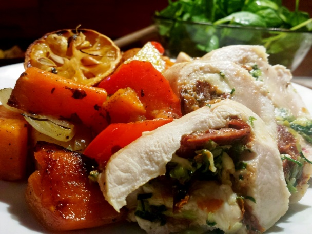 Plnené kuracie prsia s pečenou zeleninou (fotorecept) - obrázok 7