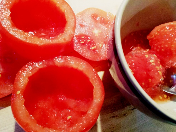 Pečené plnené paradajky (fotorecept) - obrázok 2