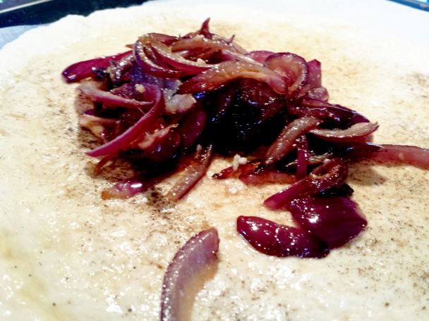 Hrušková pizza so syrom s modrou plesňou (fotorecept) - obrázok 3