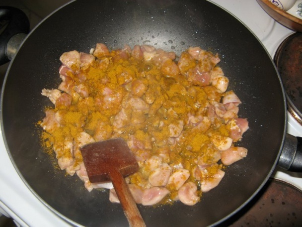 Karí kura s ananásom a pórom (fotorecept) - obrázok 3