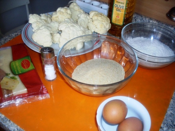 Vysmažený karfiol plnený syrom (fotorecept) - obrázok 1