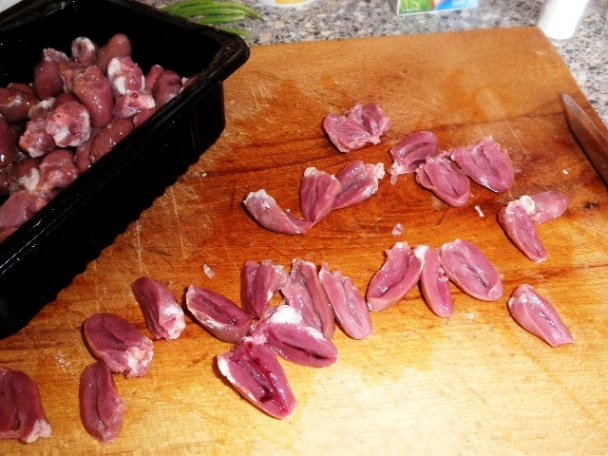 Srdcia na smotane v horčicovej omáčke  (fotorecept) - obrázok 3