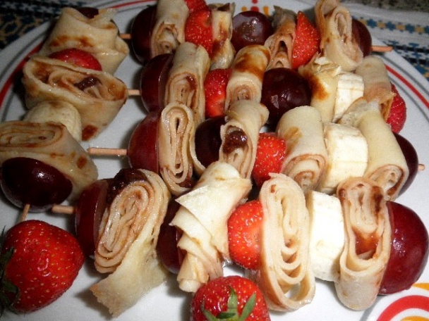 Palacinky s ovocím ako špíz (fotorecept) - obrázok 6
