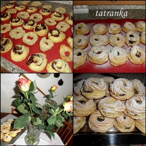 Vanilkové venčeky z odpaľovaného cesta (fotorecept) - obrázok 4