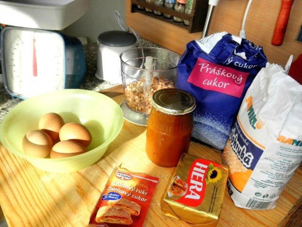 Jednoduché orechové rezy (fotorecept) - obrázok 1