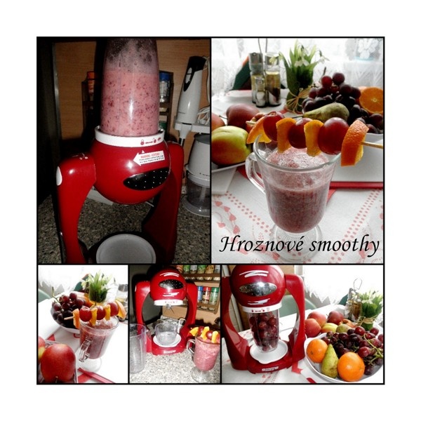 Ovocné smothie hroznové,jahodové - obrázok 1