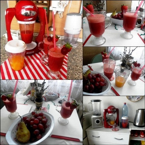 Ovocné smothie hroznové,jahodové - obrázok 3