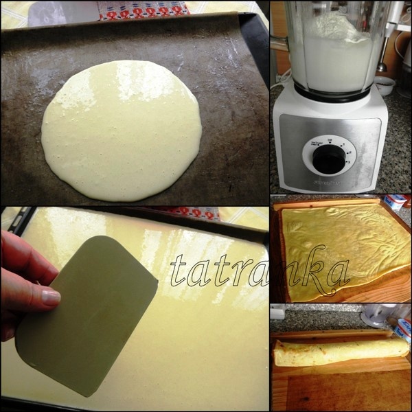 Palacinková roláda s tvarohom a ovocím (fotorecept) - obrázok 2