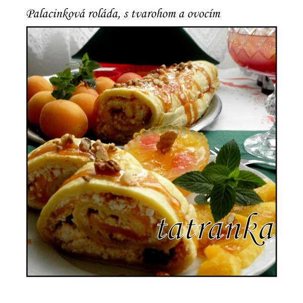 Palacinková roláda s tvarohom a ovocím (fotorecept) - obrázok 6