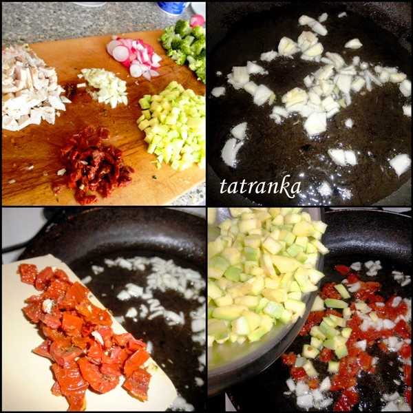 Cestovinový šalát s pečeným mäsom (fotorecept) - obrázok 2