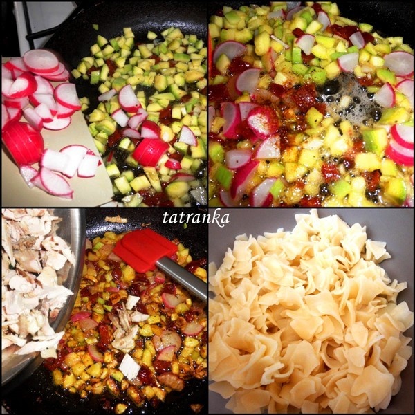 Cestovinový šalát s pečeným mäsom (fotorecept) - obrázok 3