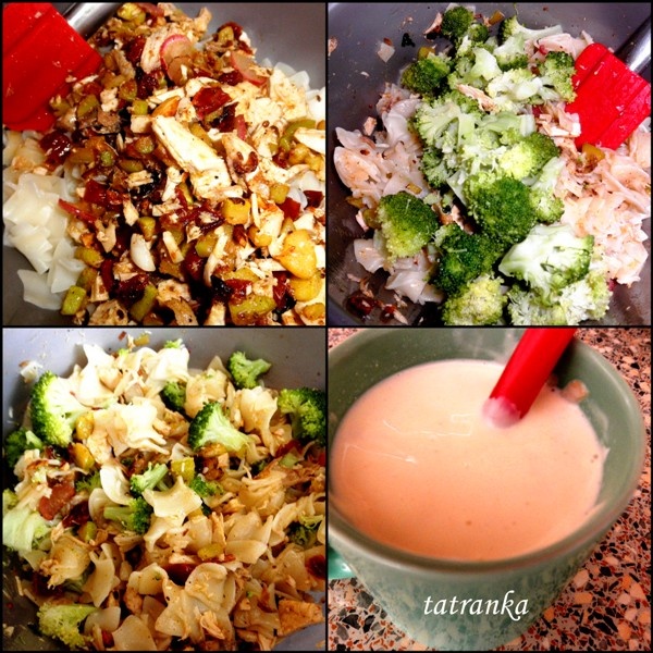 Cestovinový šalát s pečeným mäsom (fotorecept) - obrázok 4