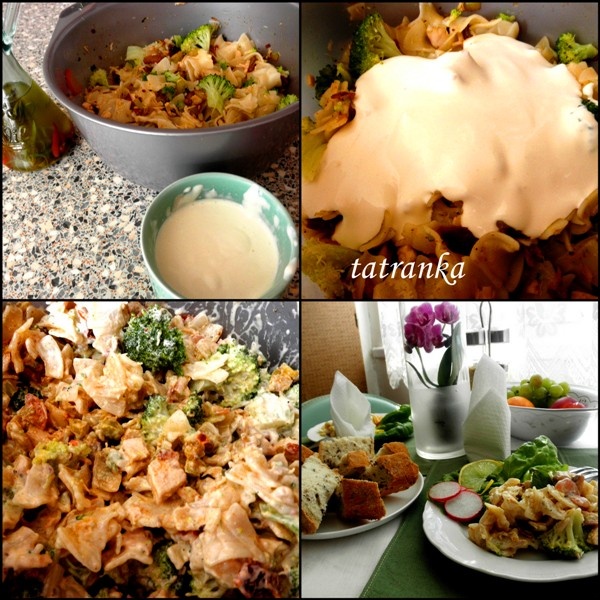 Cestovinový šalát s pečeným mäsom (fotorecept) - obrázok 5