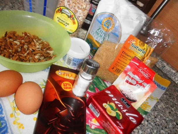 Čokoládovo-orechové kookies (fotorecept) - obrázok 1