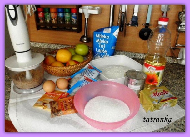 Jablčné karamelové rezy (fotorecept) - obrázok 1