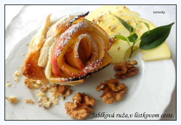 Jablkové ruže v lístkovom ceste (fotorecept) - obrázok 5