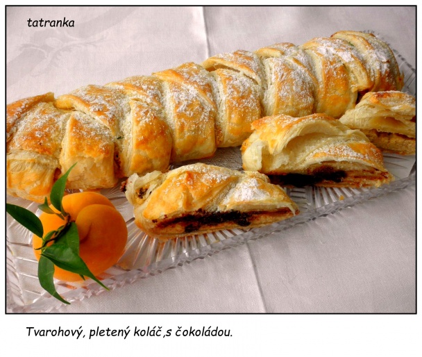Tvarohový pletený koláč s čokoládou (fotorecept) - obrázok 9