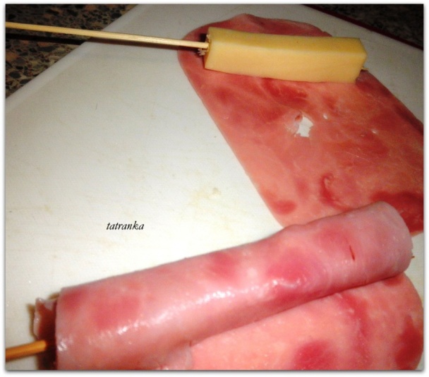 Švajčiarske syrové špízy so šunkou (fotorecept) - obrázok 1