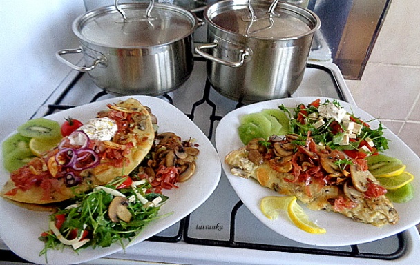 Hubové palacinky plnené špenátom (fotorecept) - obrázok 16