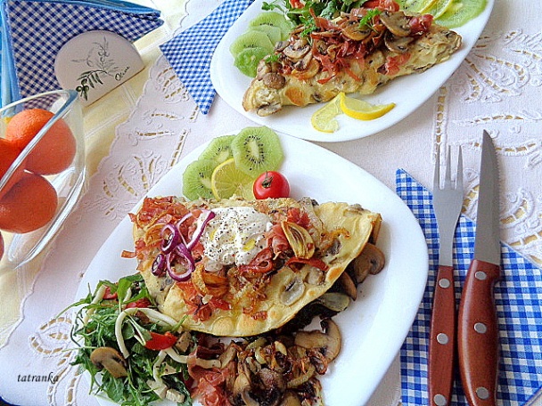 Hubové palacinky plnené špenátom (fotorecept) - obrázok 17