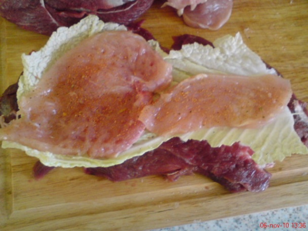 Mäsové slimáky a šalát z červenej kapusty (fotorecept) - obrázok 1