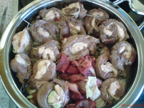 Mäsové slimáky a šalát z červenej kapusty (fotorecept) - obrázok 3