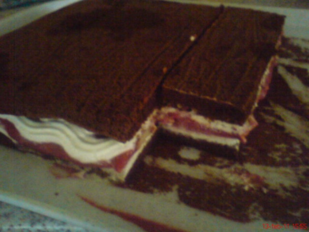 Tvarohovo-jahodový rez s kávou - obrázok 6