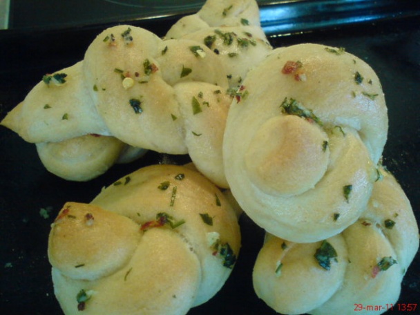 Cesnakový uzol so šunkovo-nivovým šalátom (fotorecept) - obrázok 8