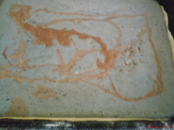 Pudingovo-piškótový koláč na lístkovom ceste (fotorecept) - obrázok 5