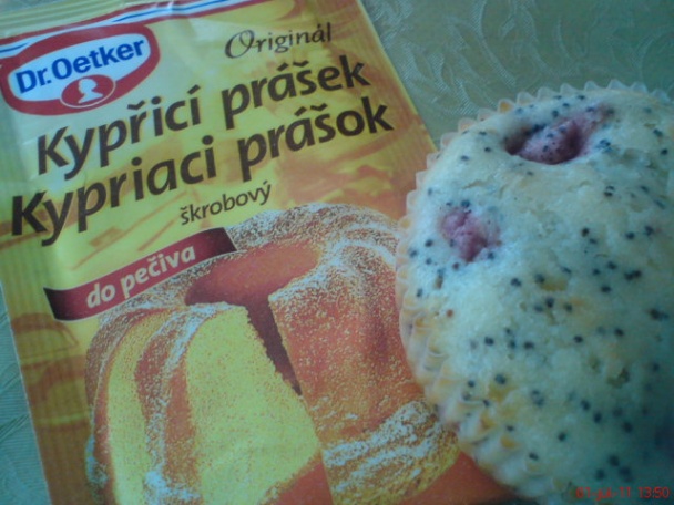 Makovo-malinové muffiny (fotorecept) - obrázok 3