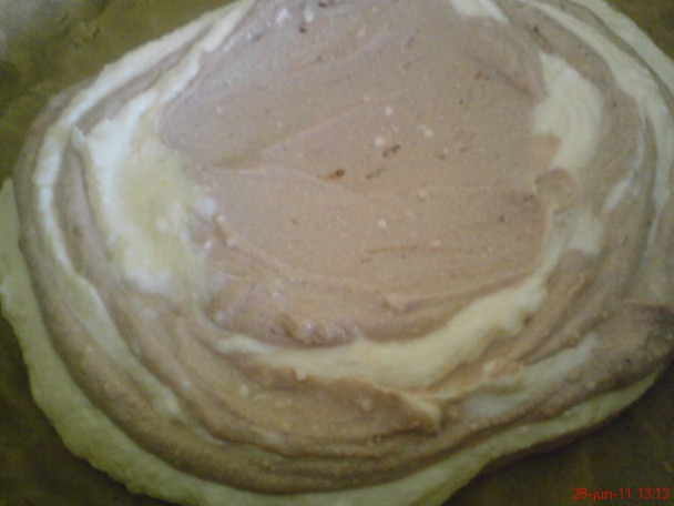 Tvarohová zebra torta s ovocím (fotorecept) - obrázok 3