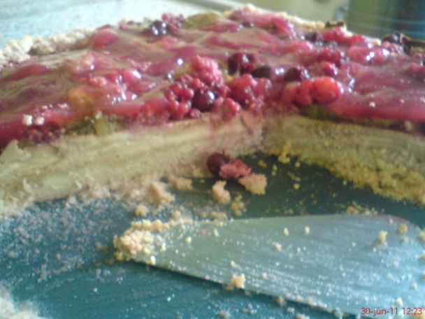 Tvarohová zebra torta s ovocím (fotorecept) - obrázok 6