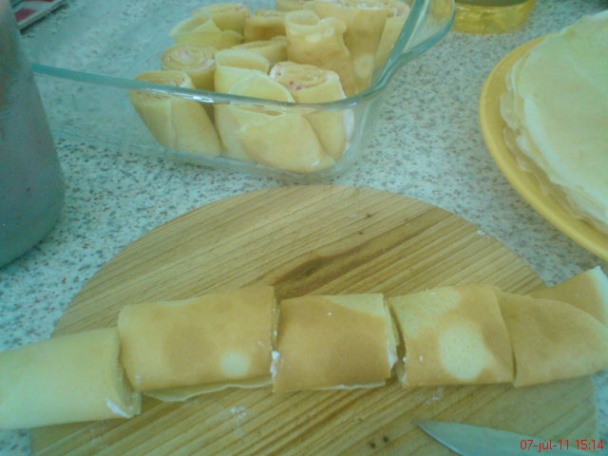 Zapekané palacinky s tvarohom a pudingom (fotorecept) - obrázok 4