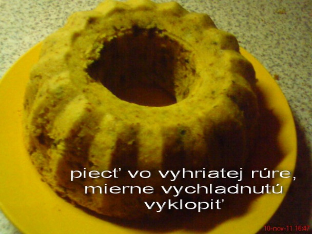 Banánová bábovka s margotkou (fotorecept) - obrázok 5