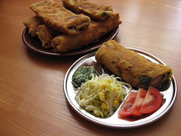Špenátové palacinky ako rezeň - obrázok 2