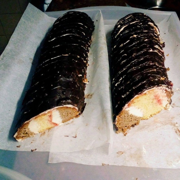 Metrový koláč bezlepkový dvojfarebný (fotorecept) - obrázok 9