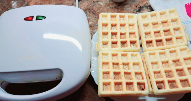 Chrumkavé bezlepkové waffle - obrázok 5