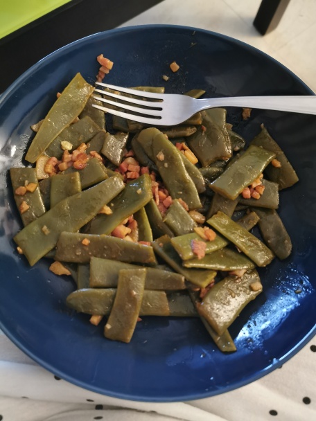 Fazuľové struky s jamón serrano (fotorecept) - obrázok 5