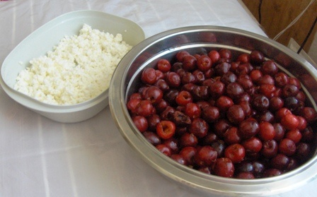 Čerešňová bublanina s tvarohom (fotorecept) - obrázok 1