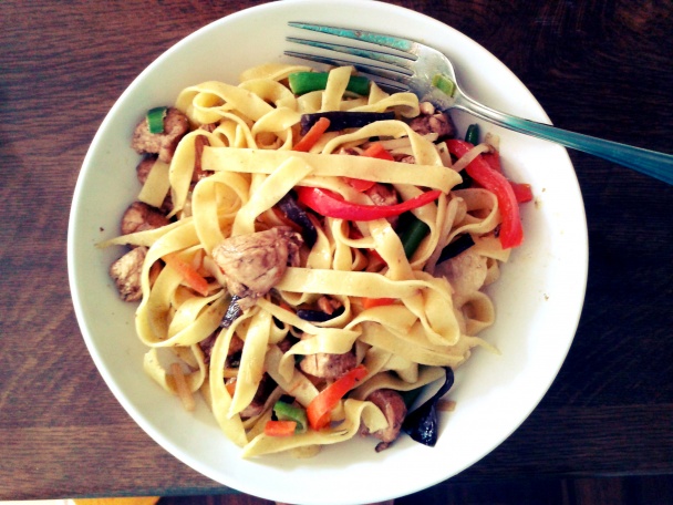 Kuracie mäsko v sójovej omáčke s čínskou zeleninou a Fettucine - obrázok 7