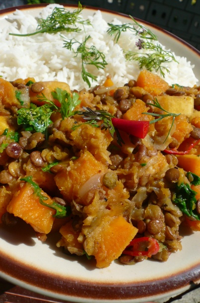 Maslová tekvica so šošovicou a špenátom (fotorecept) - obrázok 6