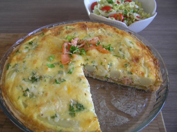 Quiche s bielou špargľou a lososom (fotorecept) - obrázok 12