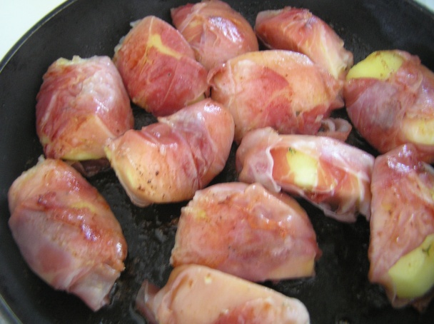 Poľníčkové pyré a šunkové jabĺčka (fotorecept) - obrázok 6