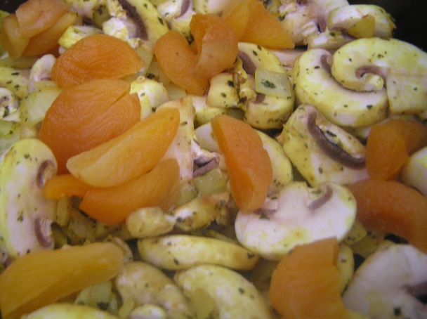 Cícer so zeleninou, šampiňónmi, marhuľami (fotorecept) - obrázok 3