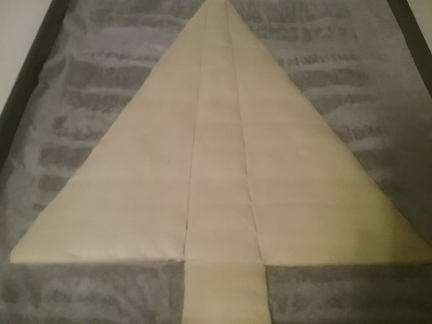 Vianočný stromček z lístkového cesta (fotorecept) - obrázok 6