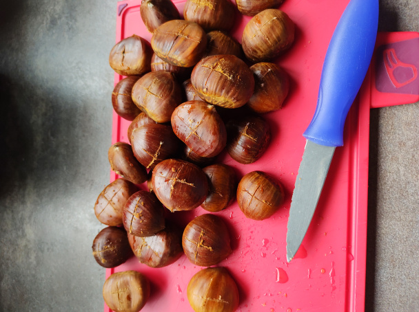 Pečené gaštany z teplovzdušnej fritézy (fotorecept) - obrázok 2